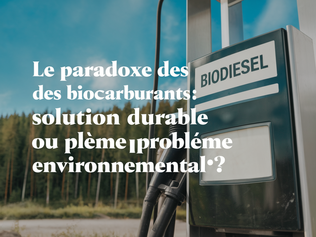 Le paradoxe des biocarburants : solution durable ou problème environnemental ?